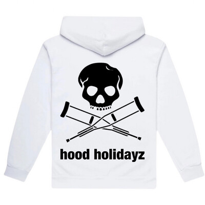 HH Jackass Full Zip Up Hoodie (Platinum White/Black)