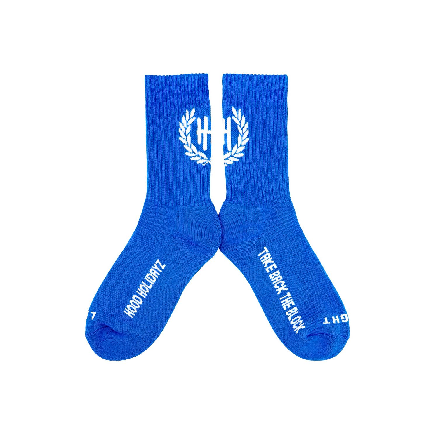 HH Champion Wreath Socks (Blue/White)