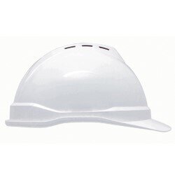 MSA V-gard advance hard hat cap - White