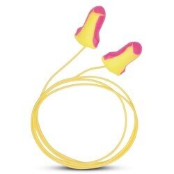 Honeywell laser-lite foam earplug - corded 100pr