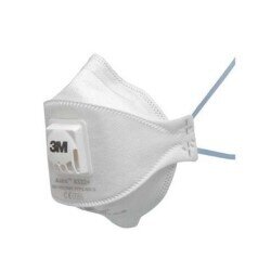 3M #9322a+ P2 disp mask flat fold valved - Box 10