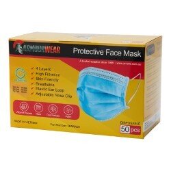 Armourwear Single use blue non-surgical mask- Box 50