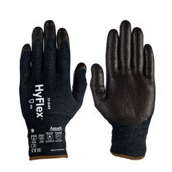 Ansell hyflex cr level &quot;f&quot; nitrile palm; sz 6 - 11   (#11-542)