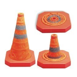 Traffic Cone -450mm collapsible retractable