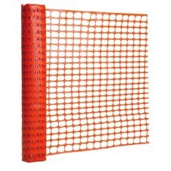 Safety barrier mesh orange 1mt x 50mt