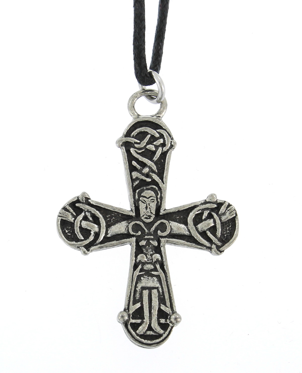 Courtney Davis Viking Novgorod Crucifix Cross Handmade Pewter Pendant