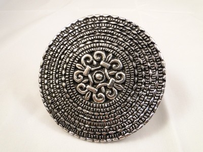 Viking Large York Disc Saxon Style Handmade Pewter Brooch Viking Large York Disc Saxon Style Handmade Pewter Brooch