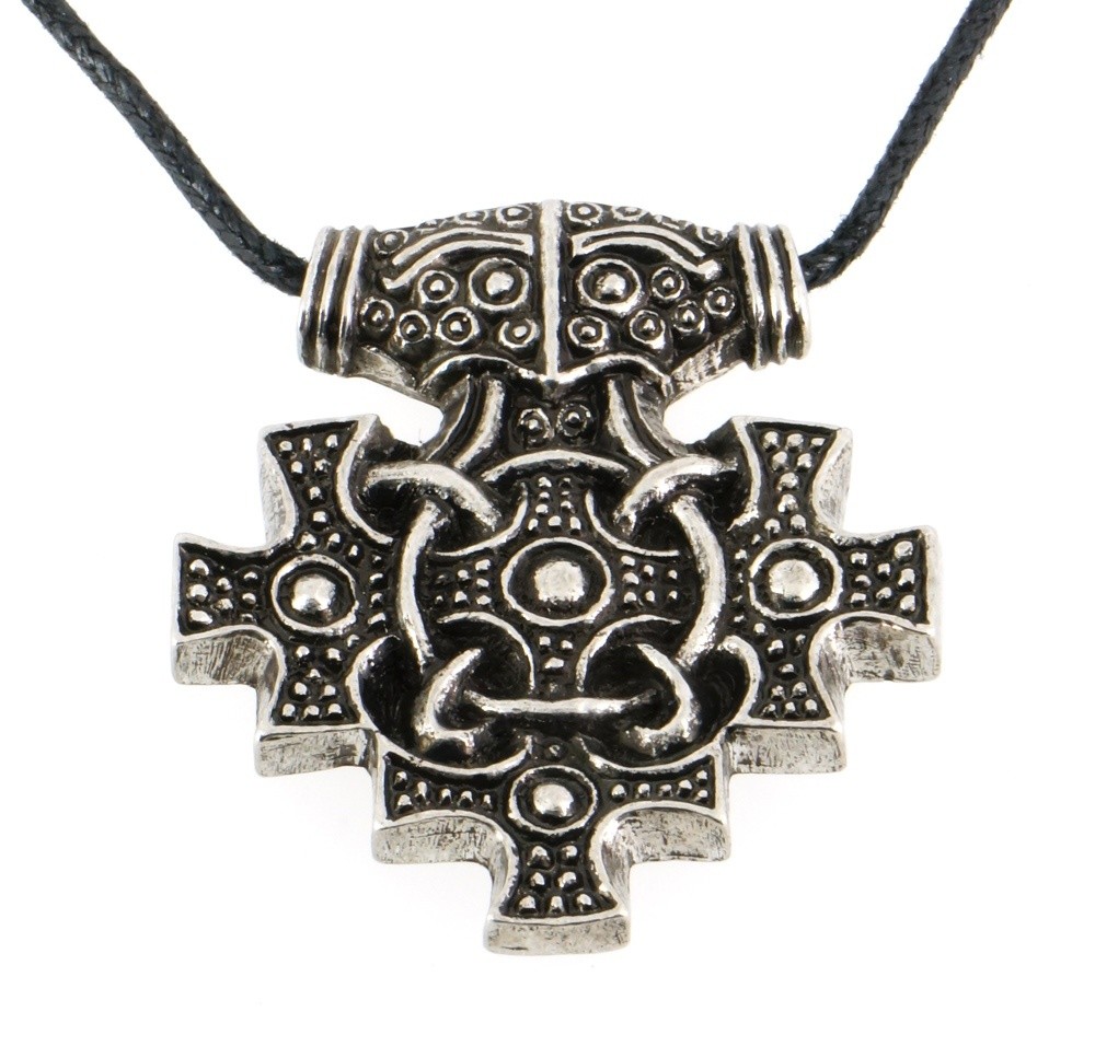 Viking York Hiddensee Style Thor Hammer Handmade Pewter Pendant
