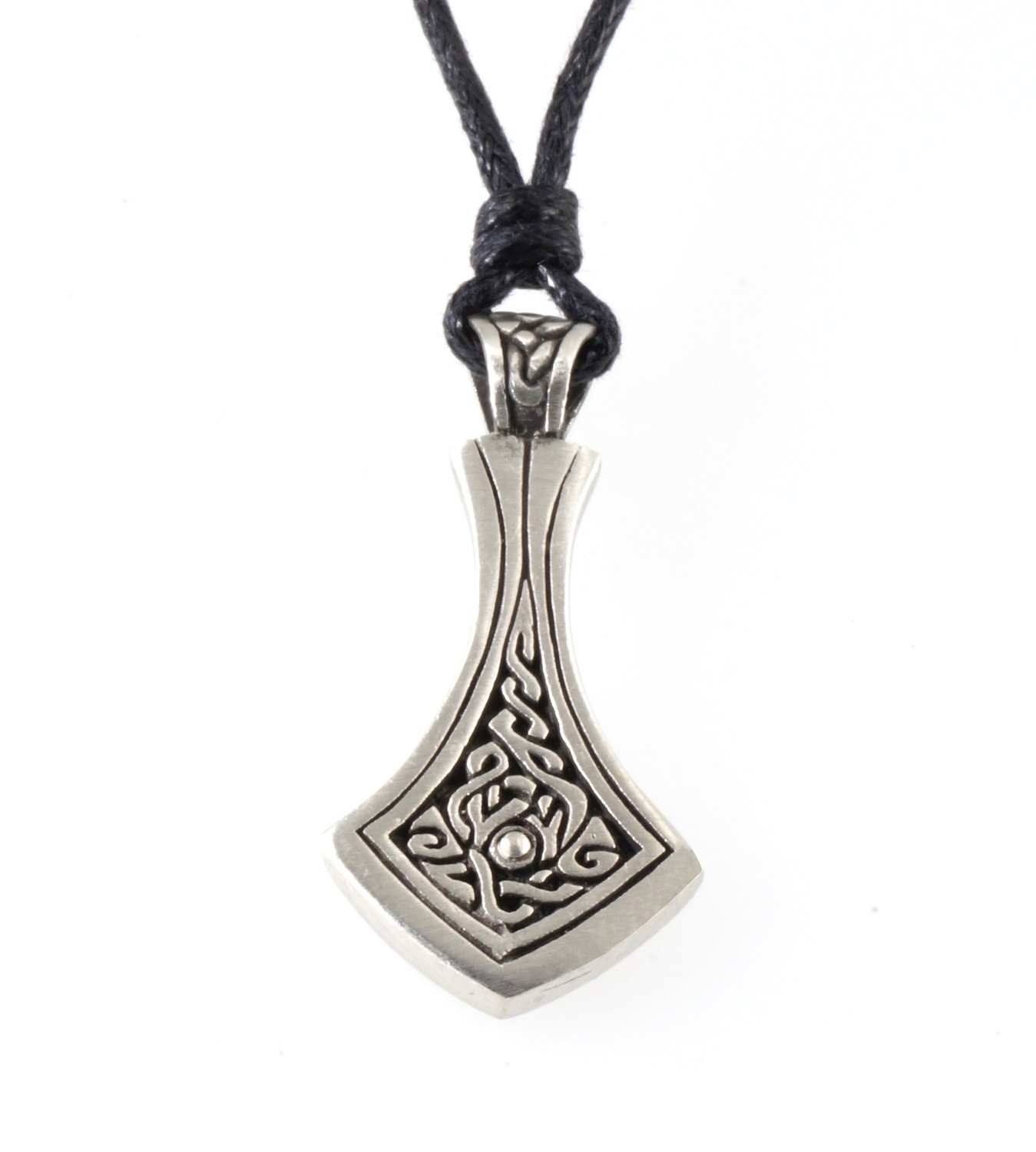 Celtic Friendship Knot Tear Shaped Handmade Pewter Pendant