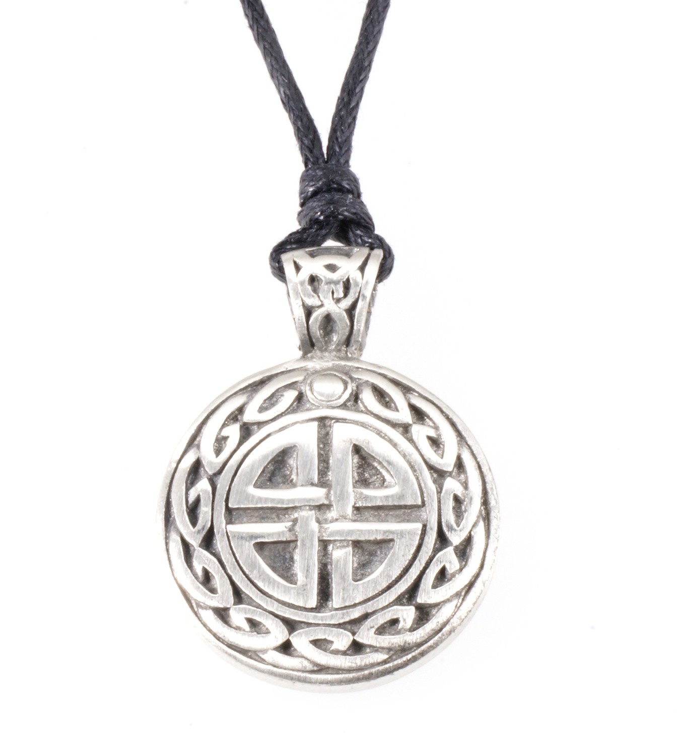 Celtic Druids Cross Handmade Pewter Pendant