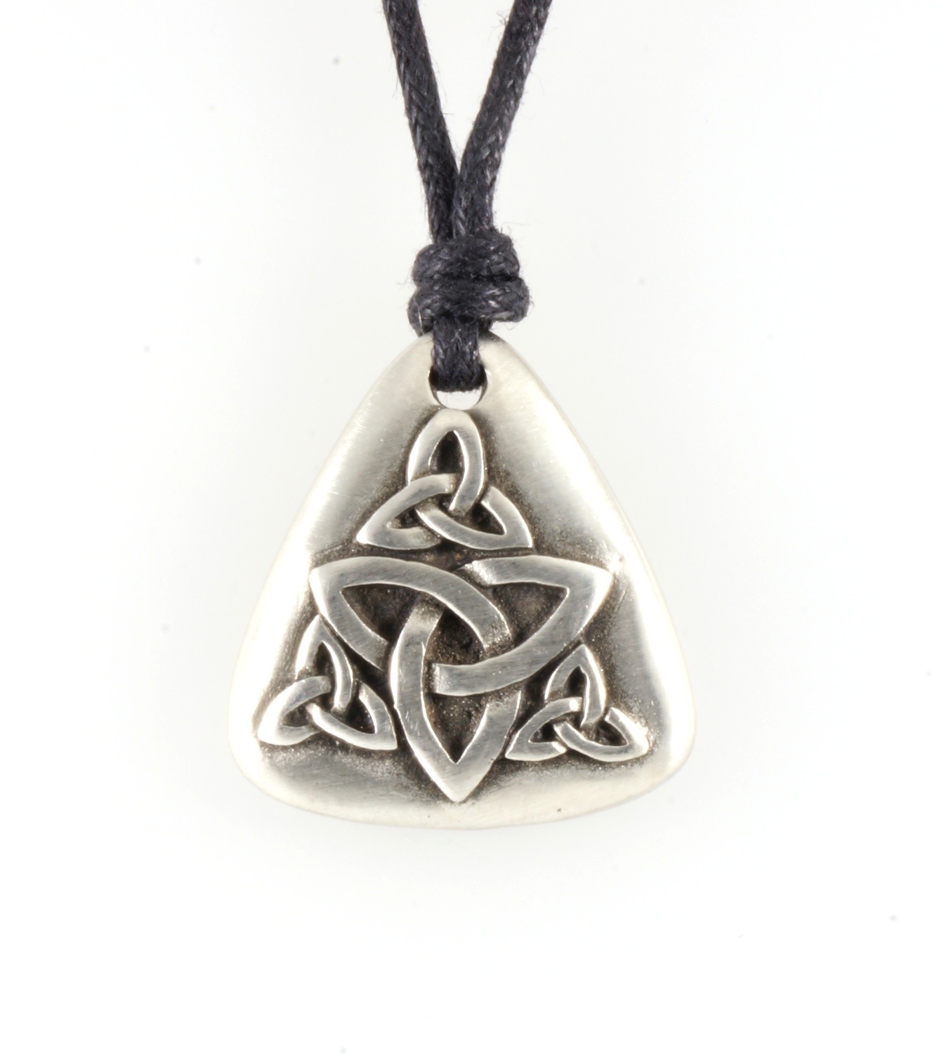 Celtic Four Triquetra Handmade Pewter Pendant