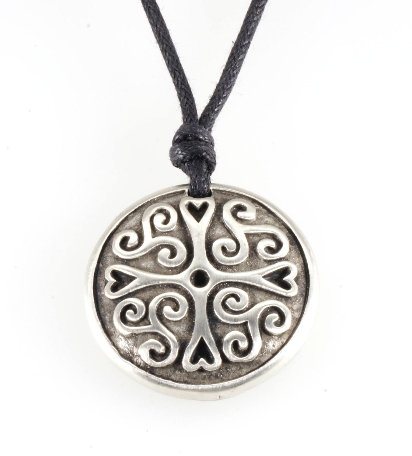 Celtic Cross of Protection Handmade Pewter Pendant