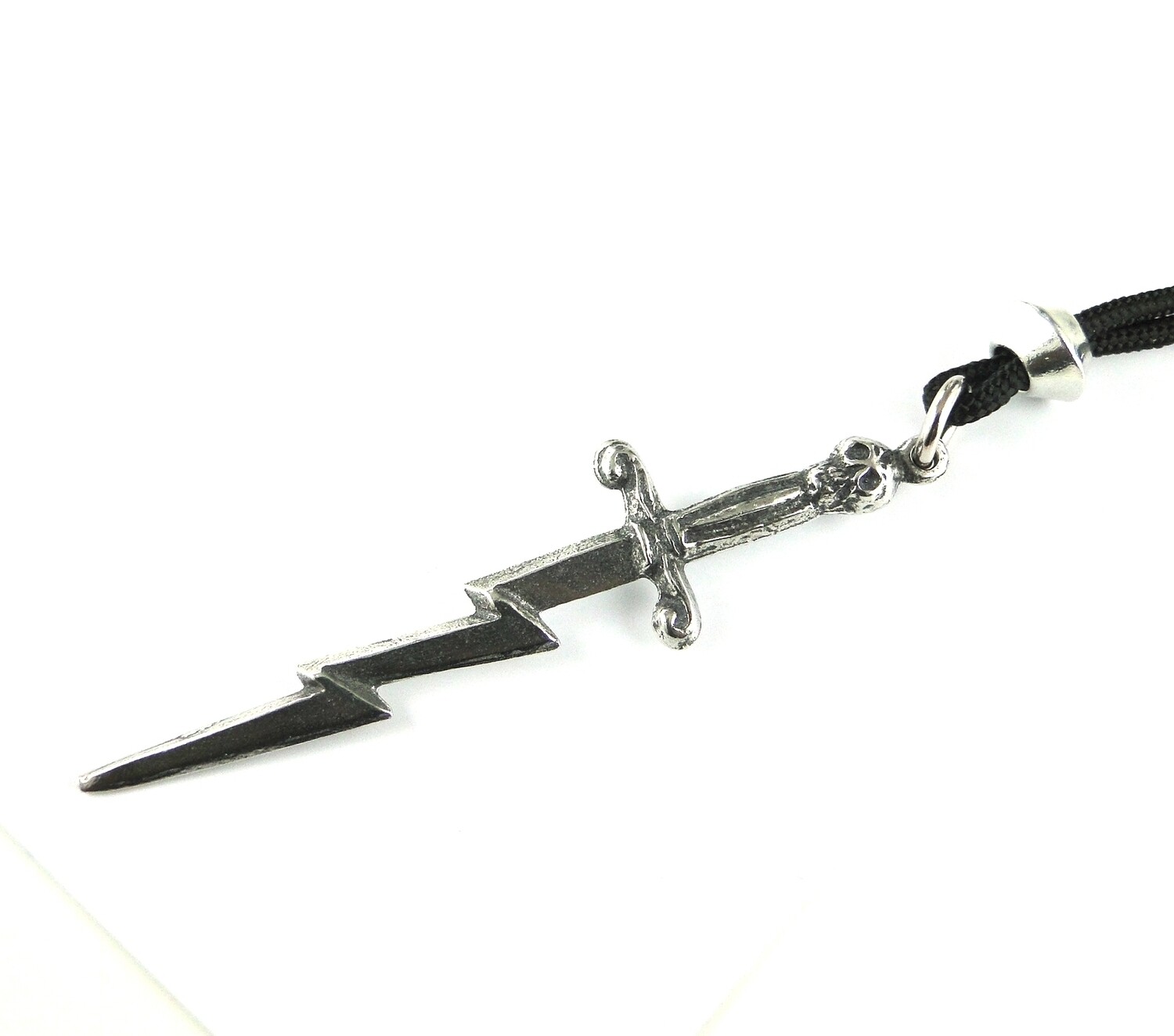 Harry Lightning Bolt Sword Handmade Pewter Pendant