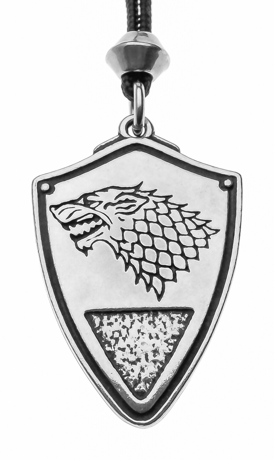 House Stark&#39;s Grey Direwolf Handmade Pewter Pendant