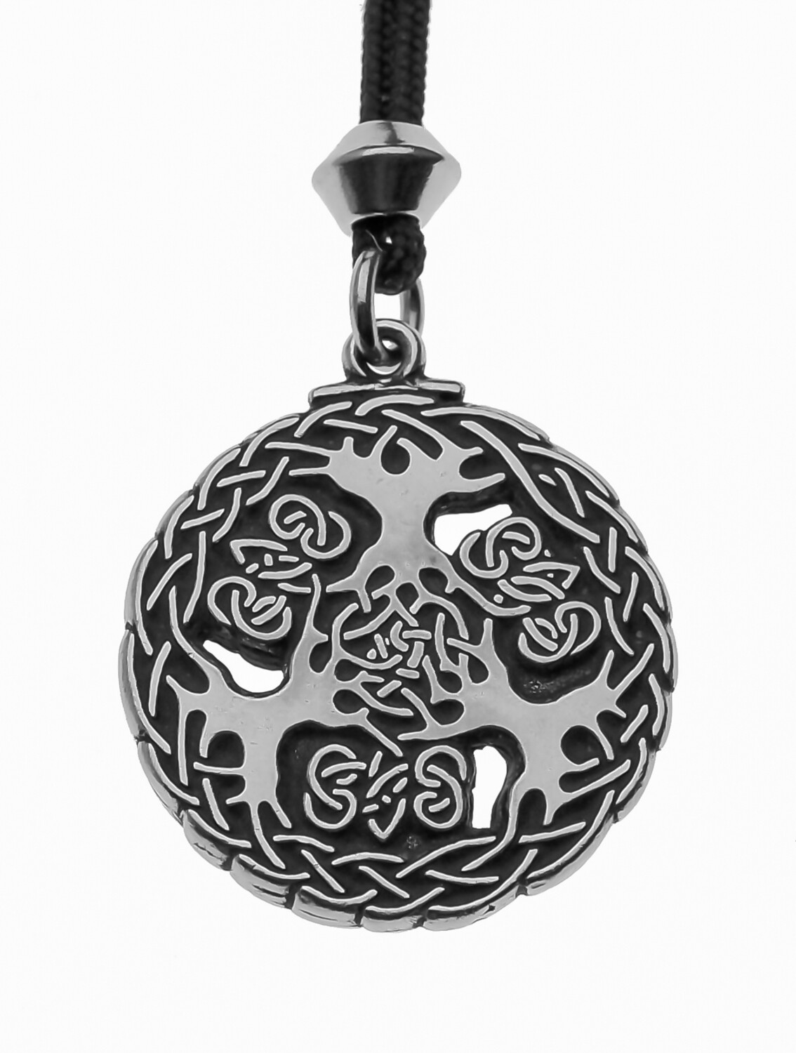 Viking Yggdrasill Tree of Life Handmade Pewter Pendant