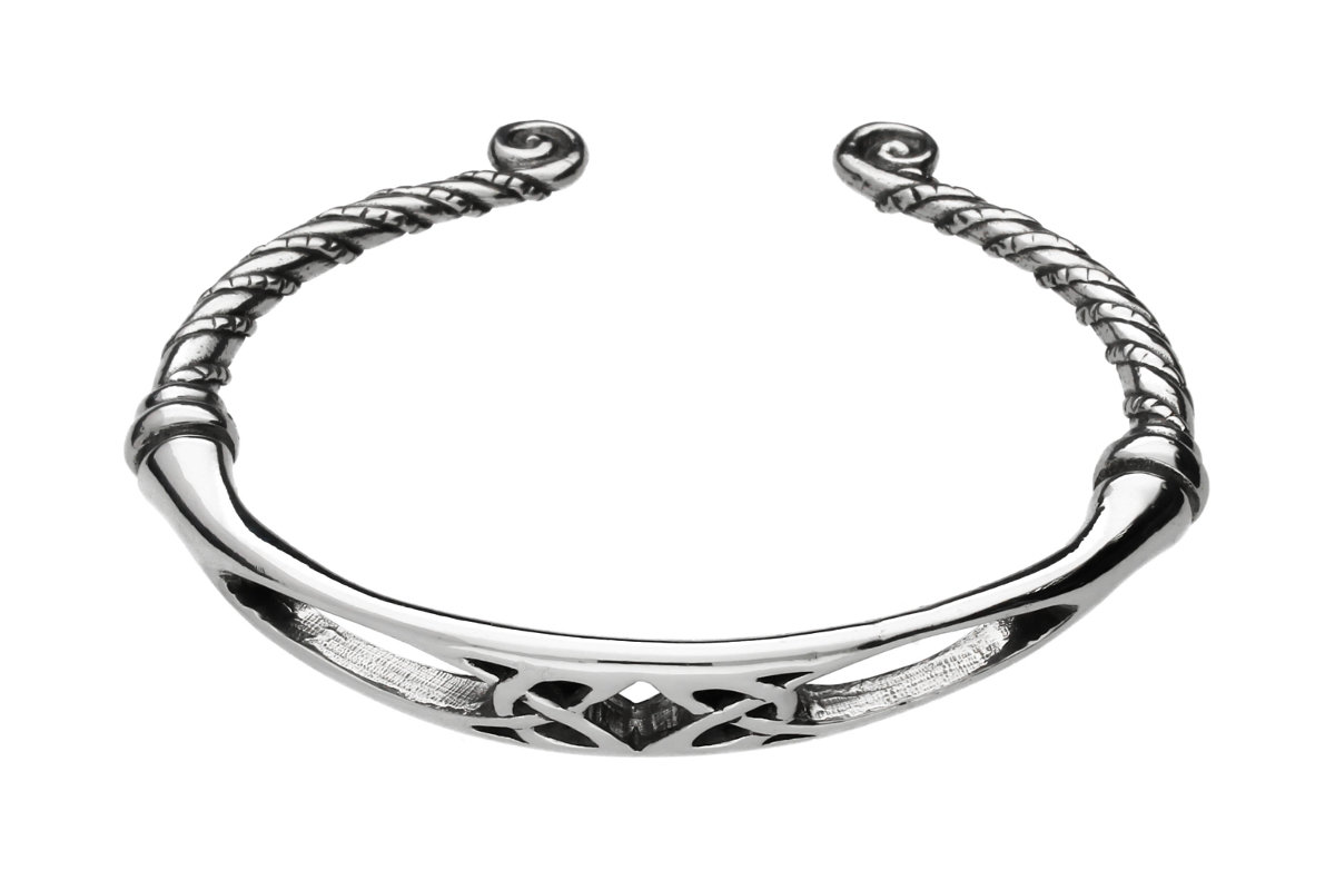 Celtic Twist Handmade Pewter Torque Bangle