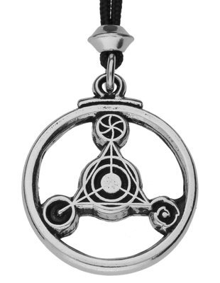 Barbury Castle Crop Circle Handmade Pewter Pendant Barbury Castle Crop Circle Handmade Pewter Pendant
