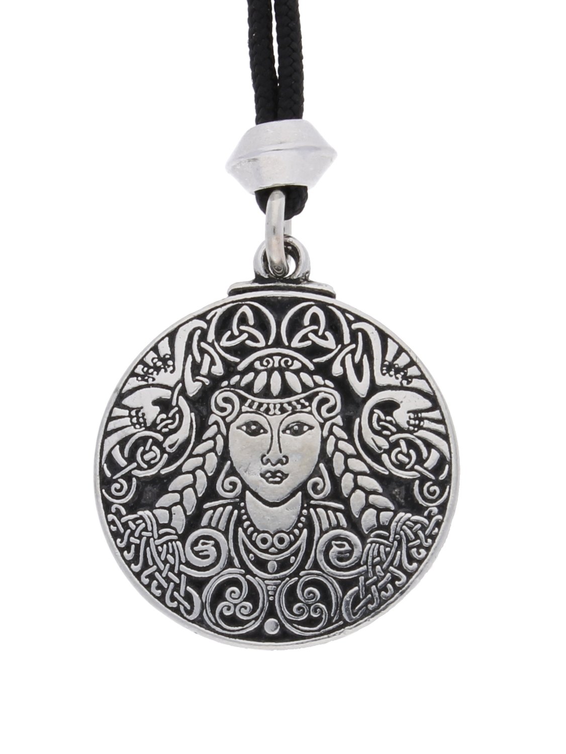 Brigid Celtic Goddess Handmade Pewter Pendant