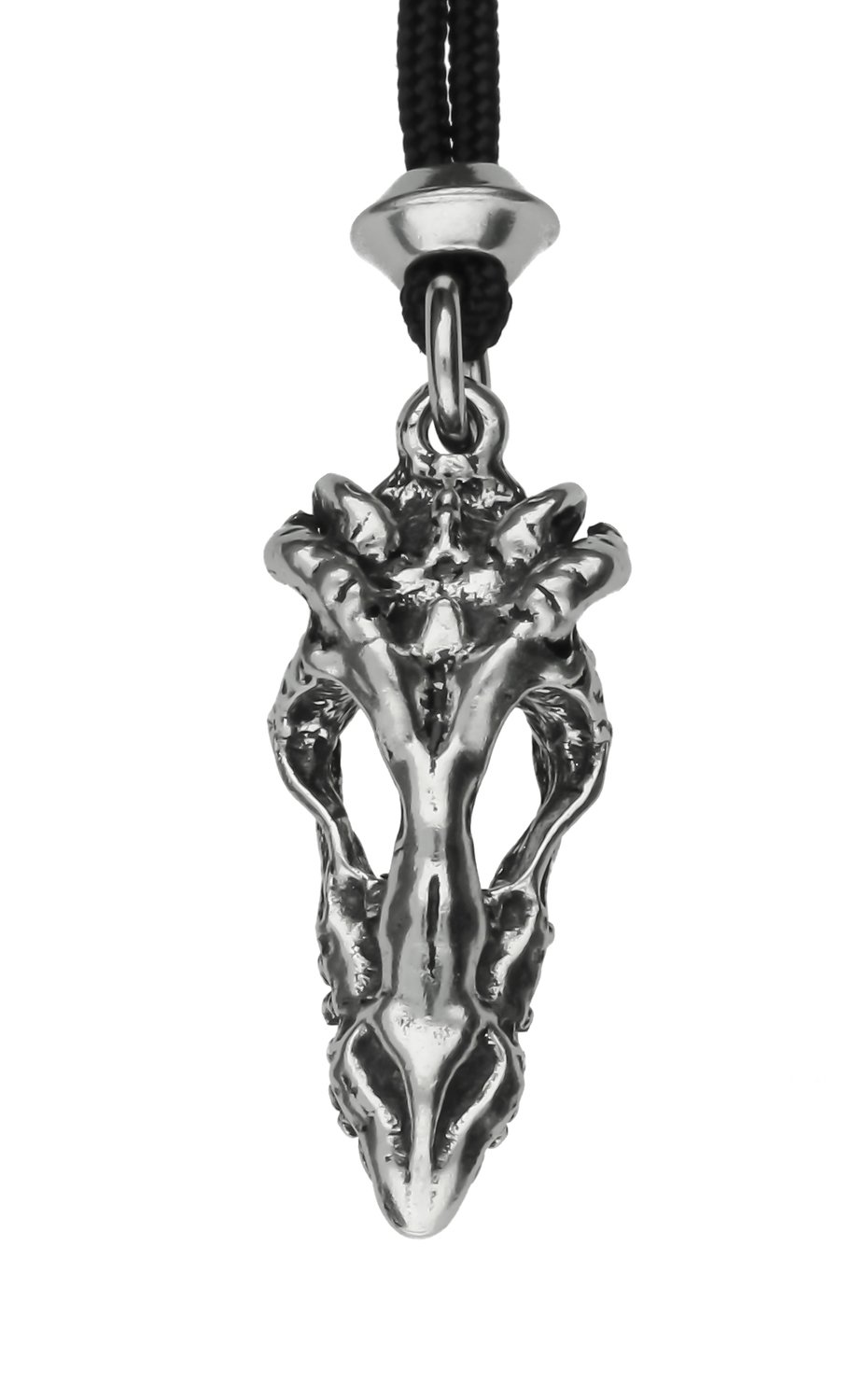 Dragon Skull Handmade Pewter Pendant