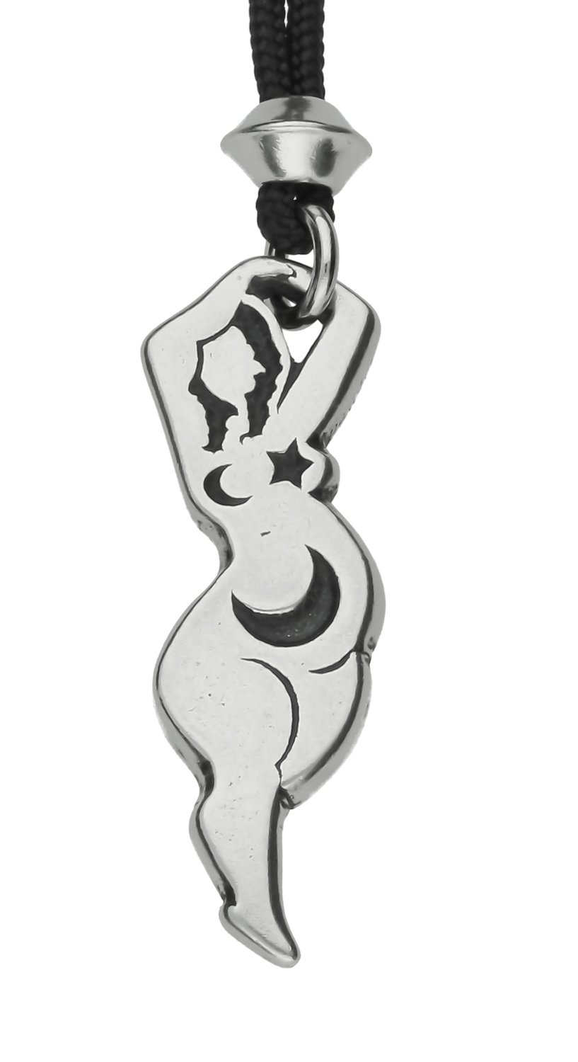 Goddess Anima Mundi Awakening Soul of World Handmade Pewter Pendant