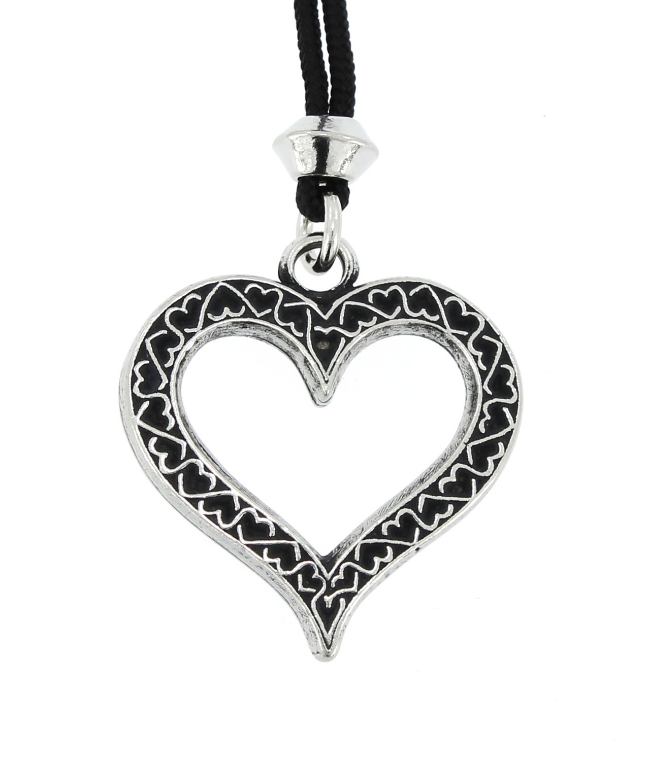 Heart of Hearts Victorian Love Handmade Pewter Pendant