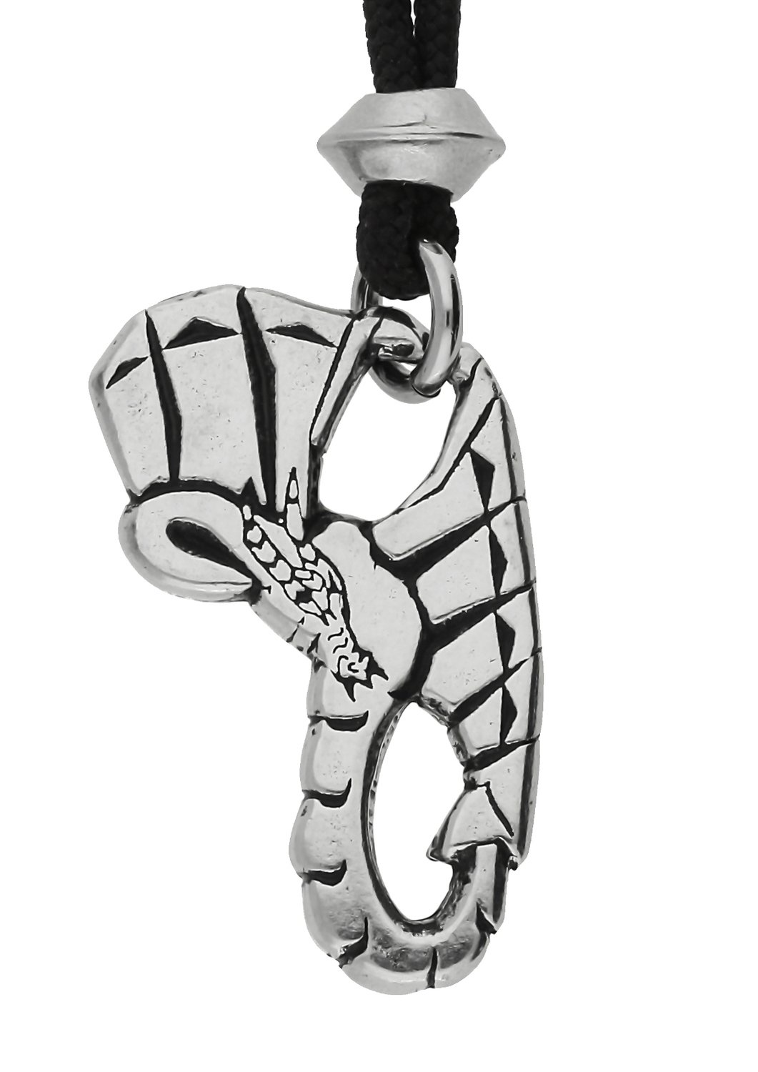 Namaste Dragon Handmade Pewter Pendant