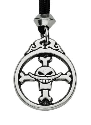 Straw Hat Pirate White Beard Handmade Pewter Pendant