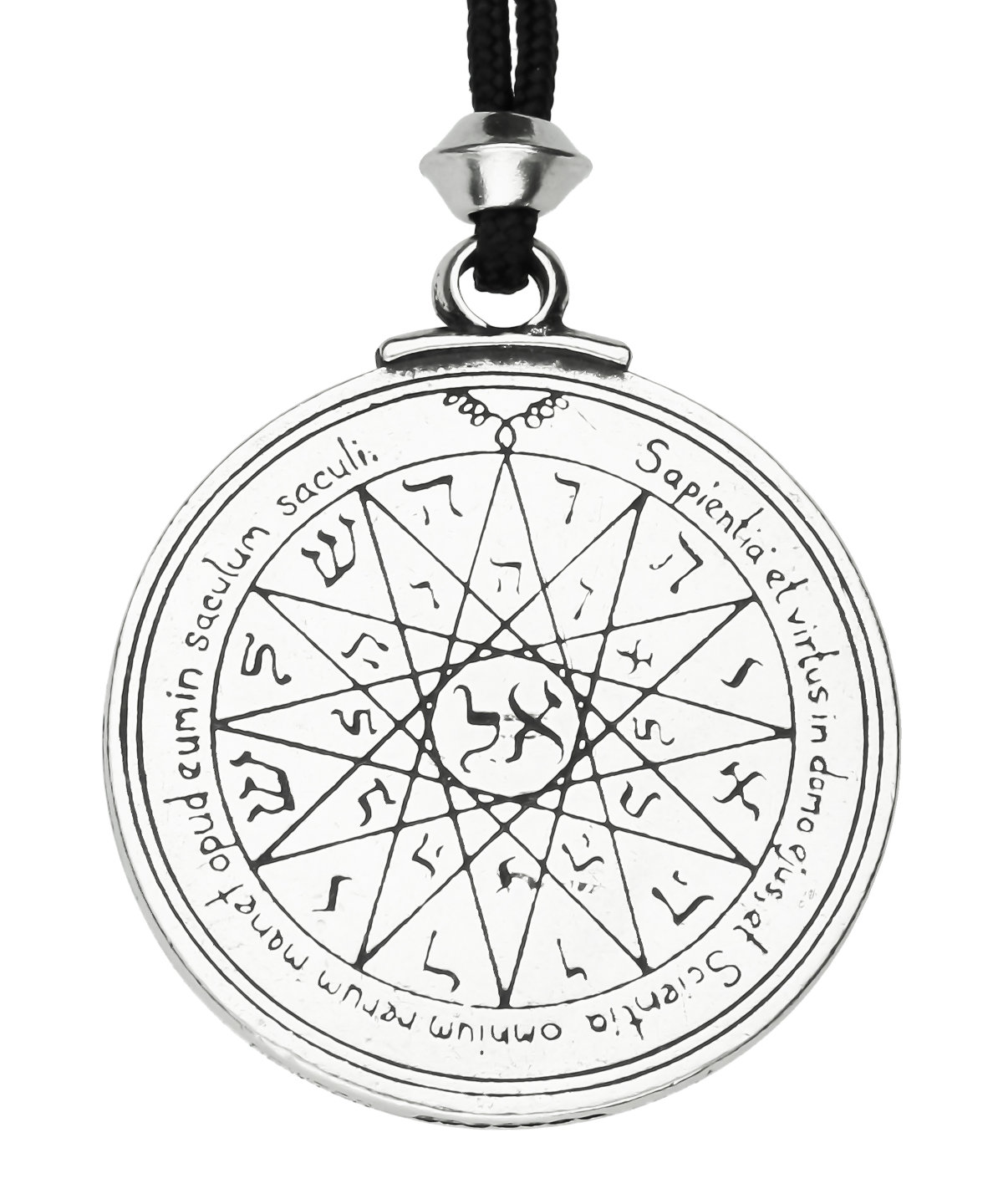 3rd and 4th Pentacle Mercury Talisman Wisdom, Opportunity Handmade Pewter Pendant