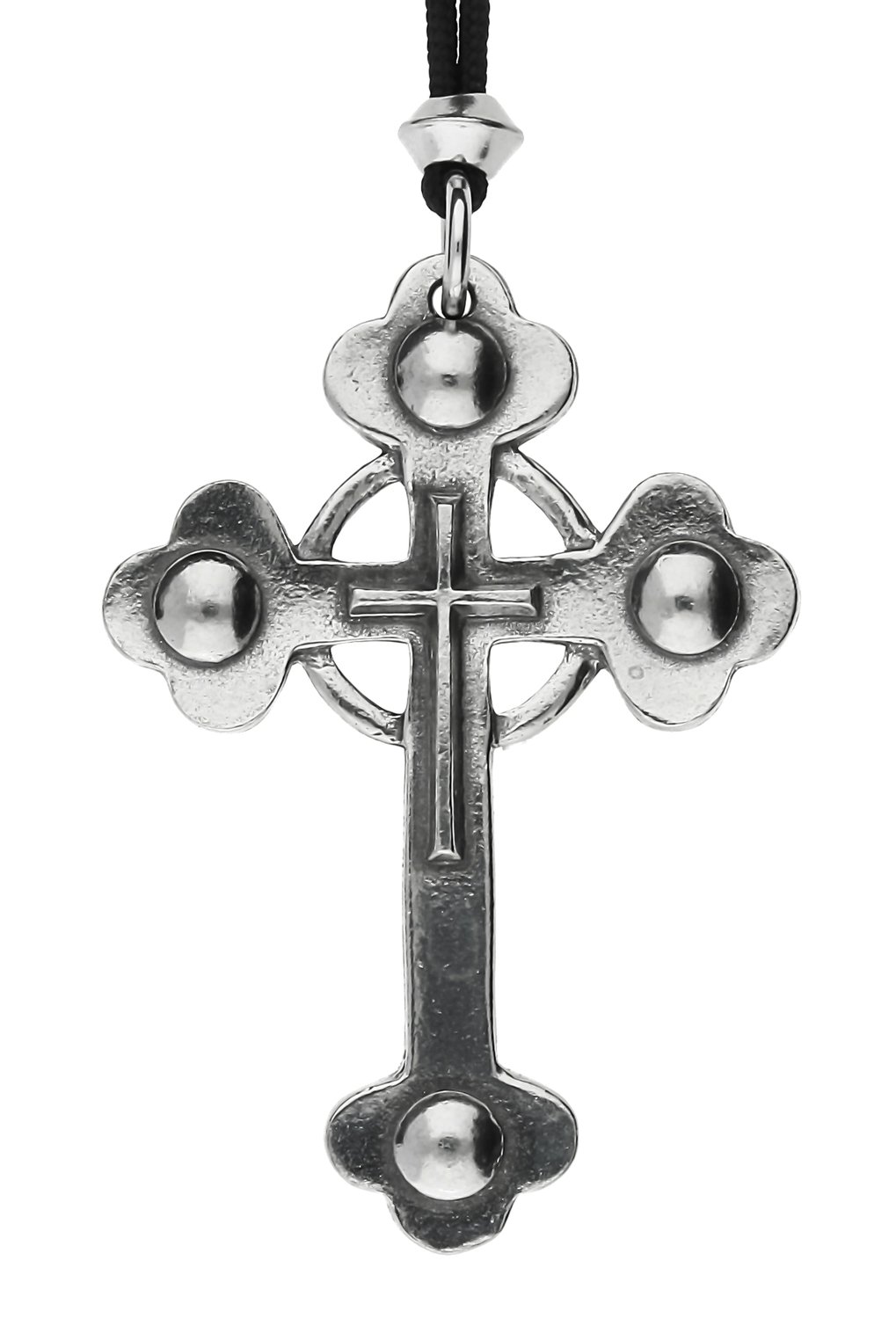 Large Gothic Vampire Slayer&#39;s Cross Handmade Pewter Pendant