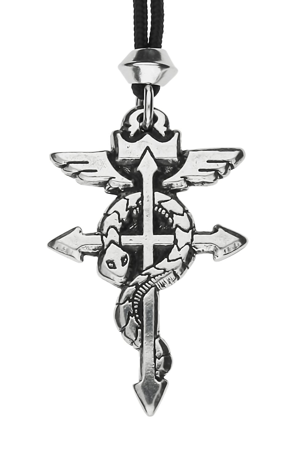 Alchemist Nicholas Flamel Cross Handmade Pewter Pendant