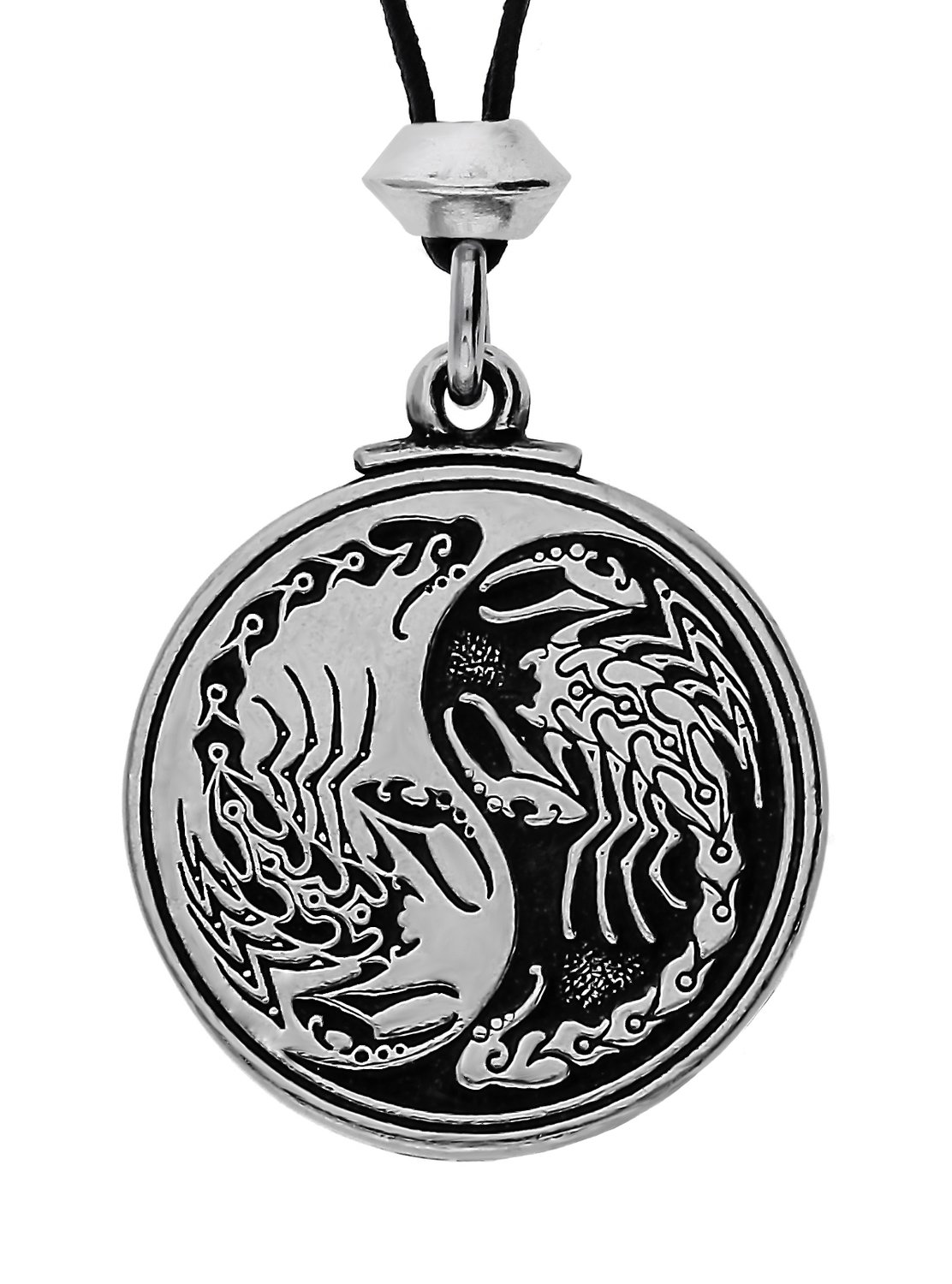 Yin-Yang The Scorpion Handmade Pewter Pendant Passion, Control