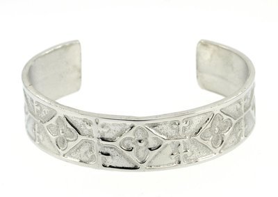 Celtic Medieval Style Silver Shine Handmade Pewter Cuff Bracelet Celtic Medieval Style Silver Shine Handmade Pewter Cuff Bracelet