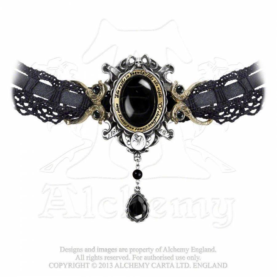 Alchemy She Walks In Beauty Pewter Necklace Choker