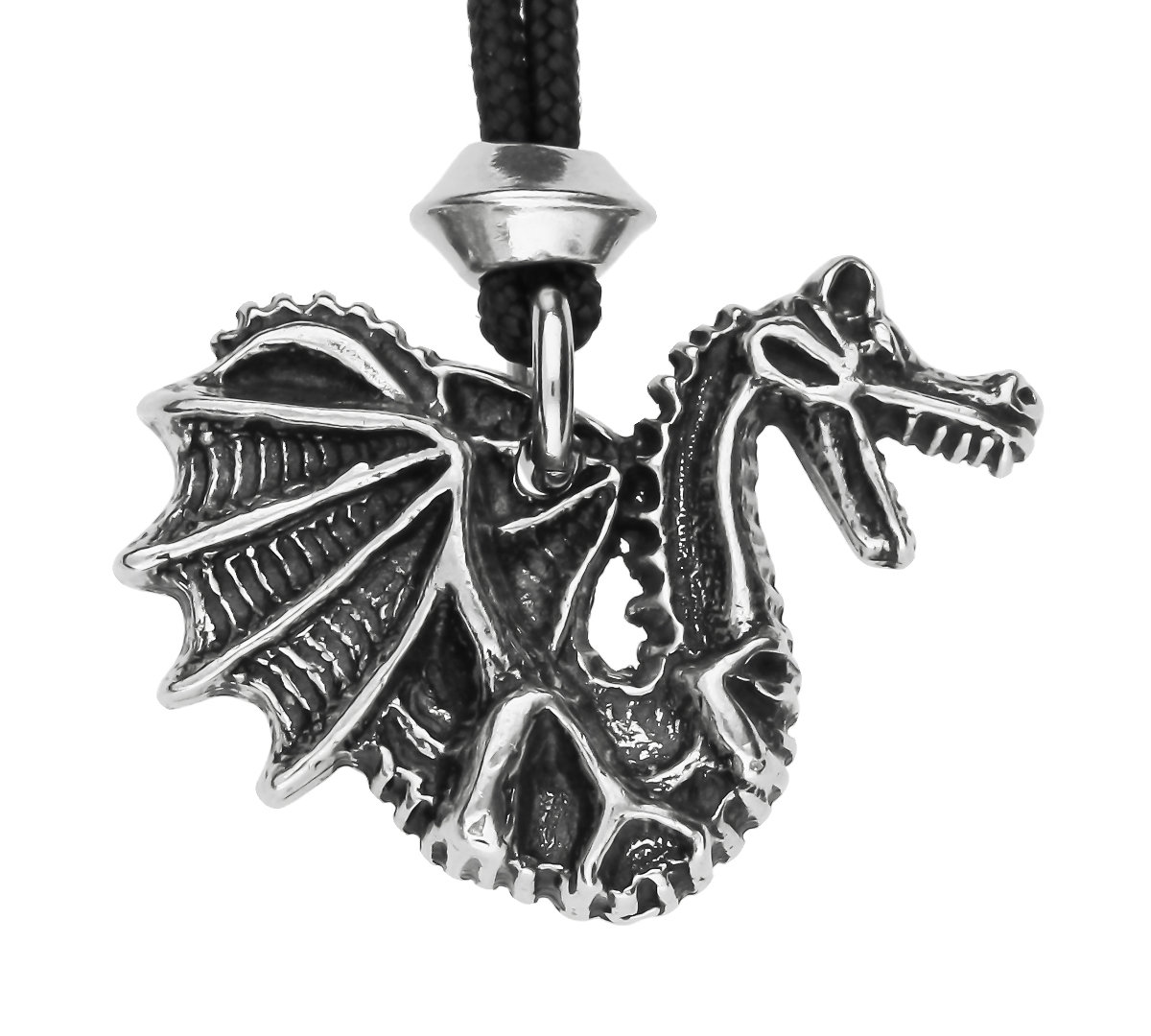 Magical Fantasy Dragon Handmade Pewter Pendant