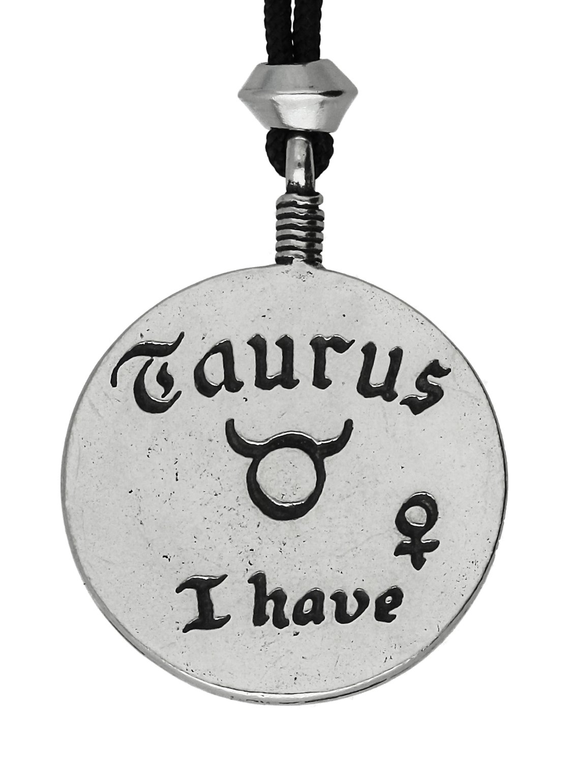 Venus / Taurus Zodiac Sign Astrology Handmade Pewter Pendant