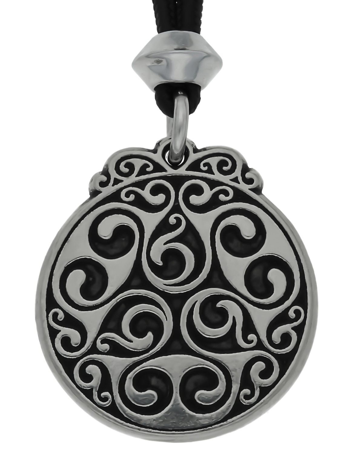 Irish Celtic Knot Triskele Dana Goddess Handmade Pewter Pendant