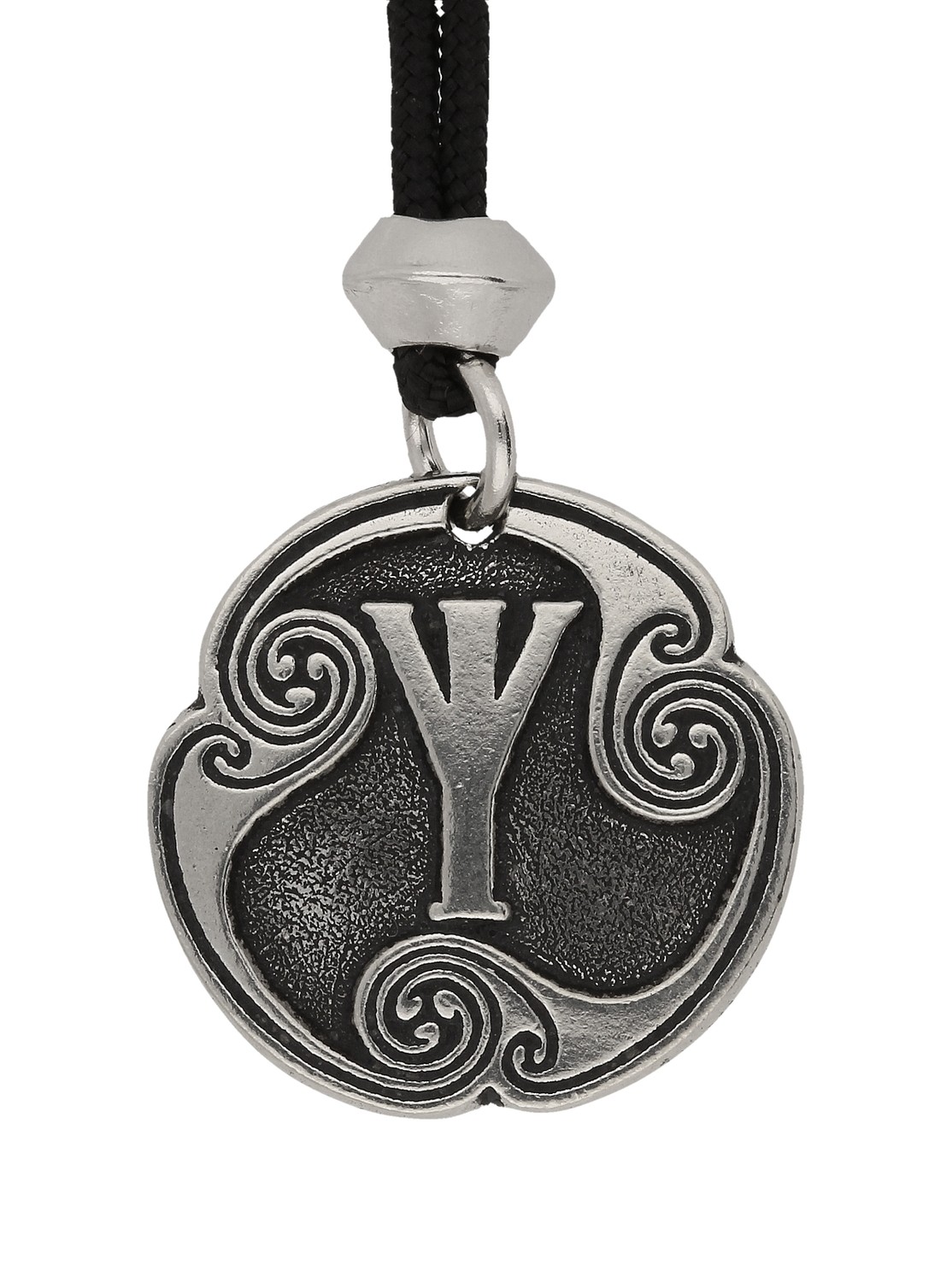 Viking Algiz 15th Rune of Protection Handmade Pewter Pendant