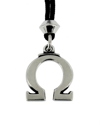 Greek Wisdom Omega Ares God of War Handmade Pewter Pendant Greek Wisdom Omega Ares God of War Handmade Pewter Pendant