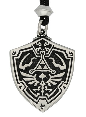 Hylian Zelda Shield Handmade Pewter Pendant