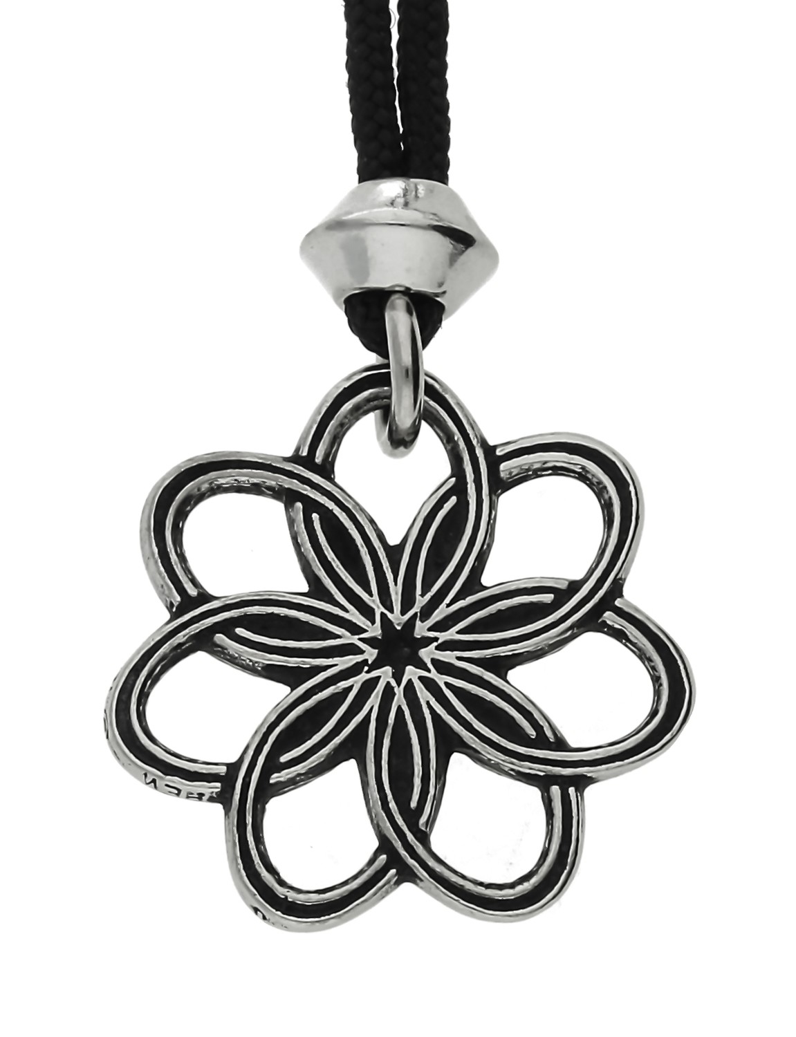 Seven Blossom Flower Greek Goddess Handmade Pewter Pendant