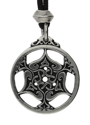 Celtic Knot Love Heart Triskele Handmade Pewter Pendant