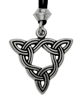 Celtic Brigid's Trefoil Knot Goddess Handmade Pewter Pendant