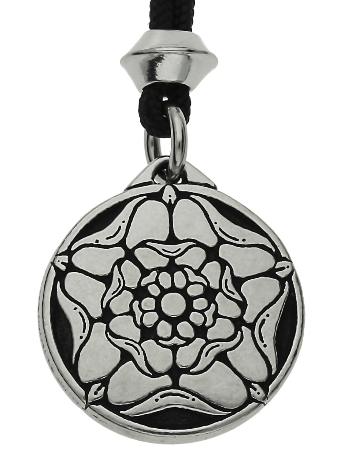 The Royal Tudor Rose of England Handmade Pewter Pendant