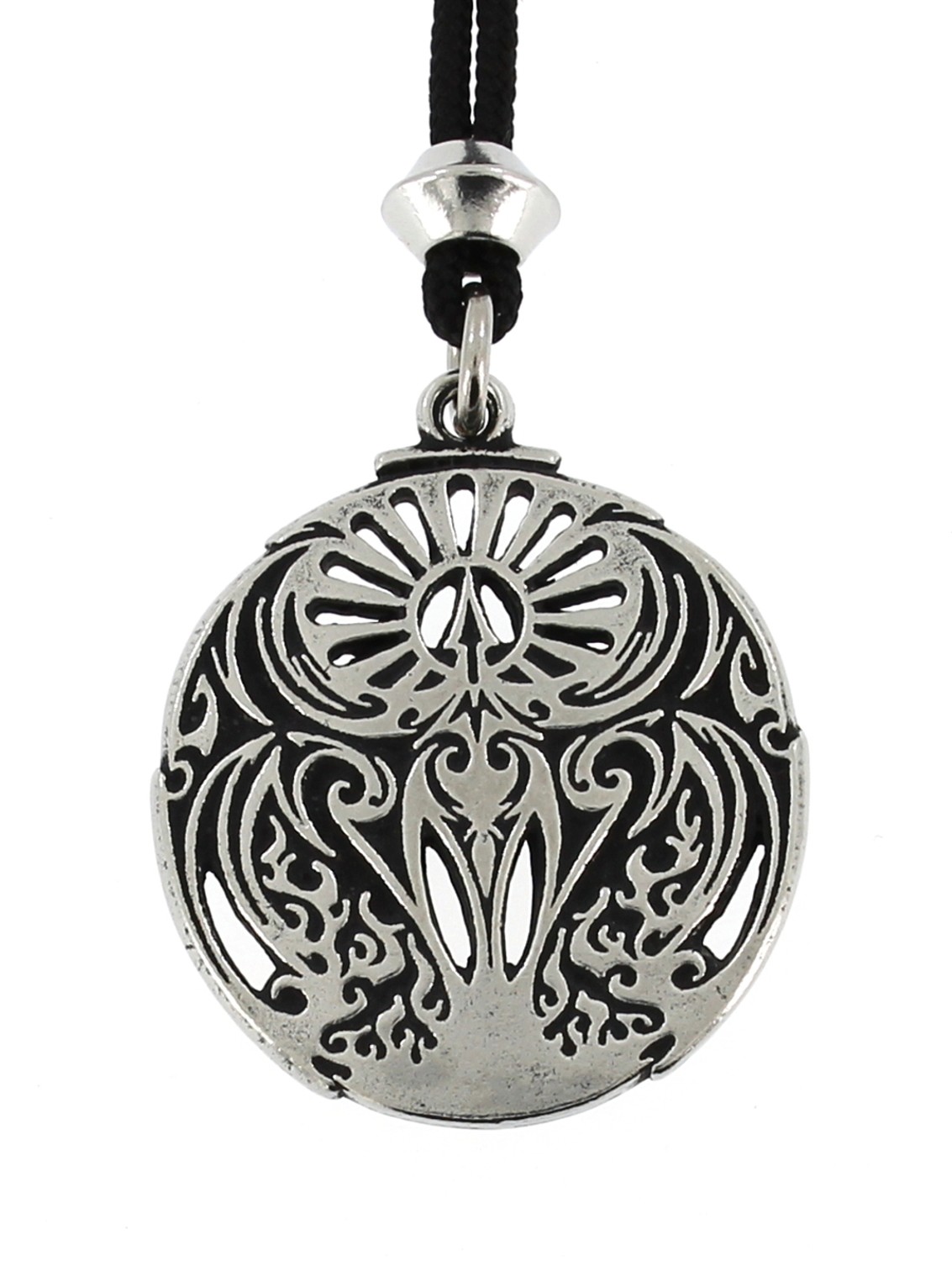 Phoenix Rising Fire Bird Handmade Pewter Pendant