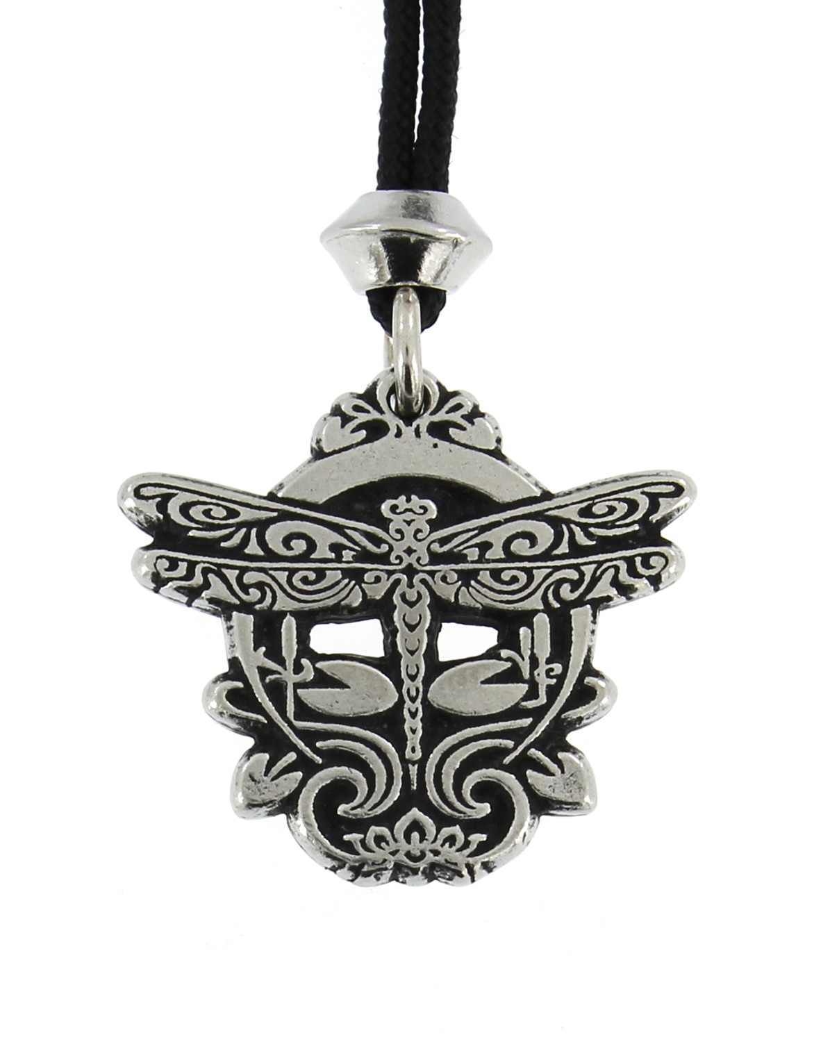 Dragonfly Wisdom &amp; Healing Energy Totem Handmade Pewter Pendant