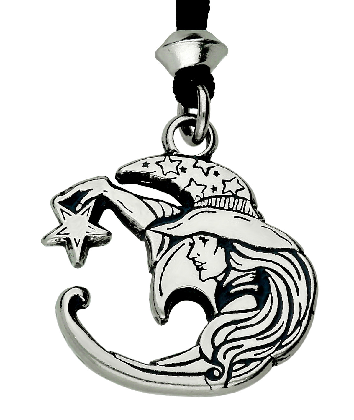 Morgana Le Fay Sorceress Fairy Queen Celtic Goddess Handmade Pewter Pendant