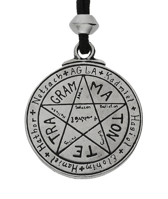 Tetragramsmaton Pentacle of Love Venus Talisman Handmade Pewter Pendant