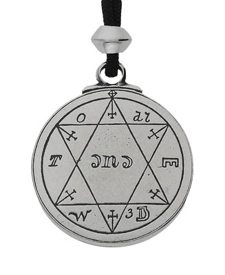 Good Health Solomon Seal Key Talisman Handmade Pewter Pendant Good Health Solomon Seal Key Talisman Handmade Pewter Pendant