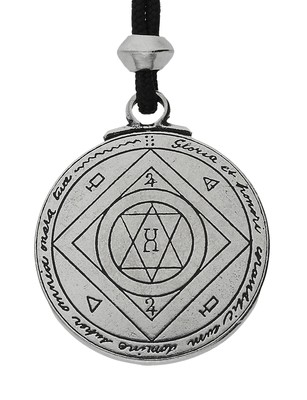 Solomon Seal Key Talisman Handmade Pewter Pendant ~ Good Luck