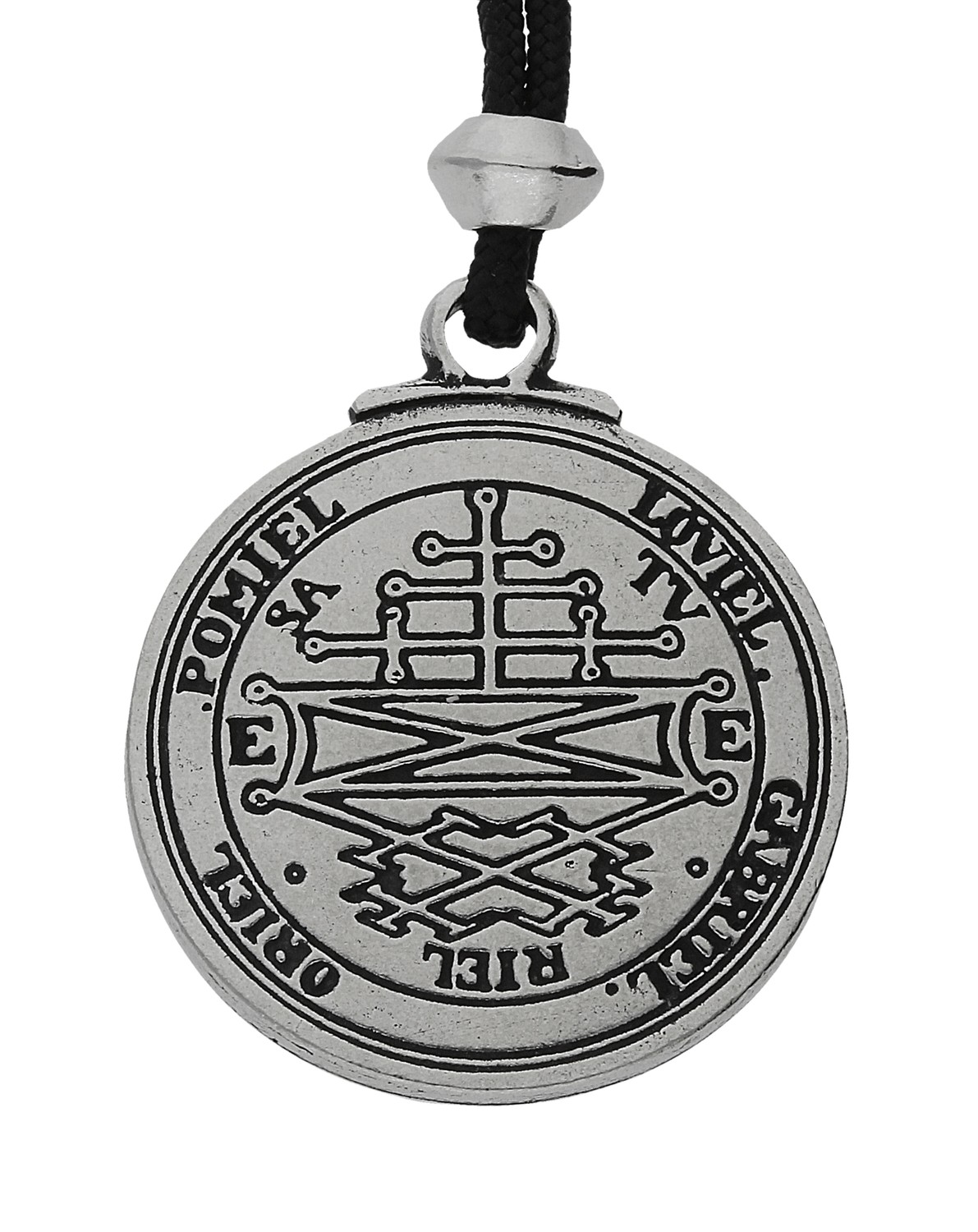 Ghost Hunter&#39;s Talisman Attracts Good Spirits Solomon Seal Key Handmade Pewter Pendant